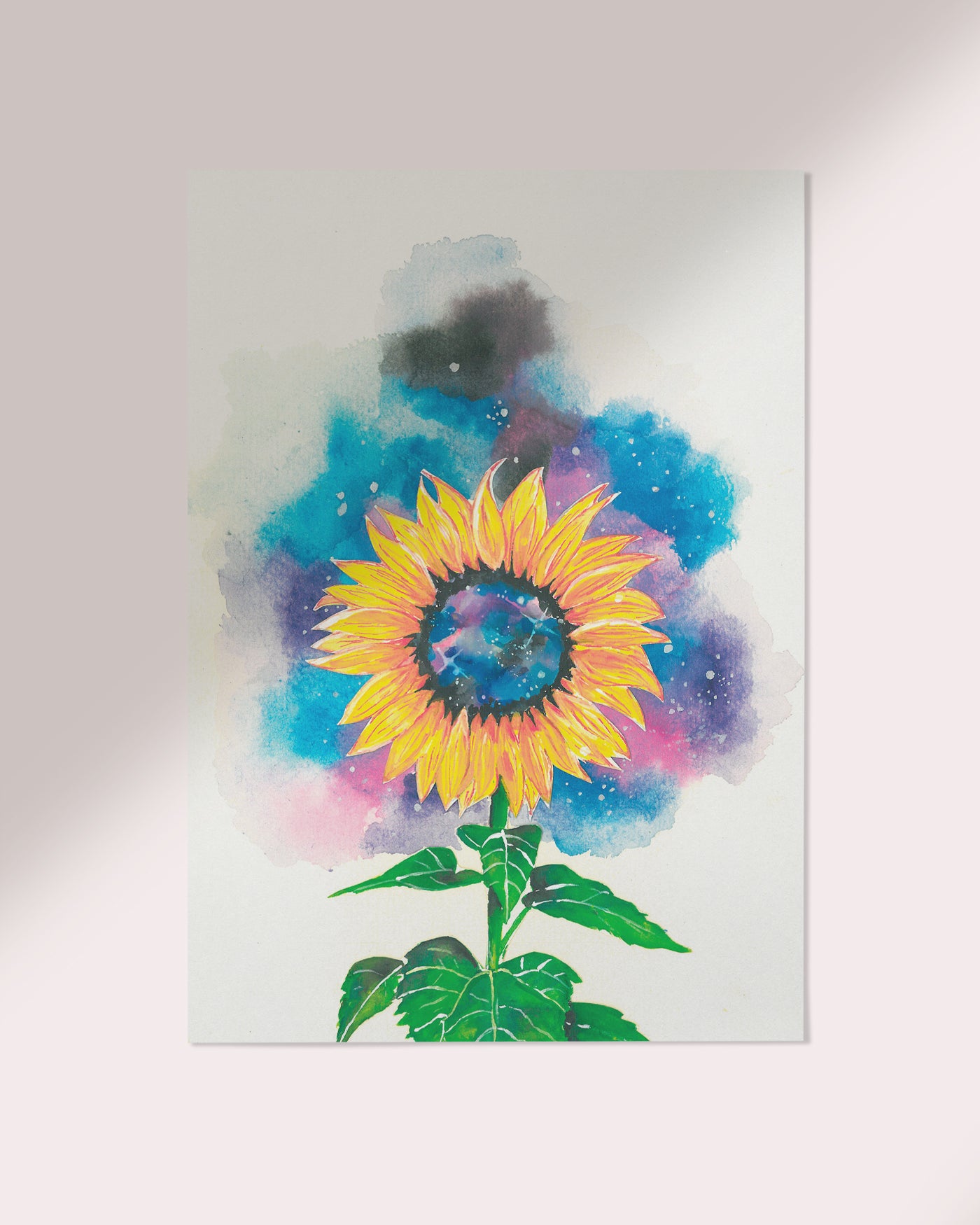 Print: Cosmic Sunflower