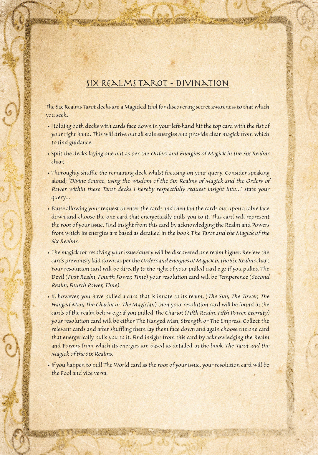 Six Realms Tarot Bundle [Card Deck & Book]